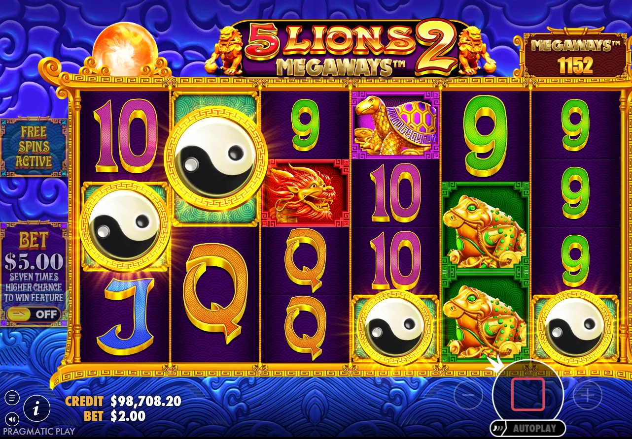 5 Lions Megaways 2 Slot